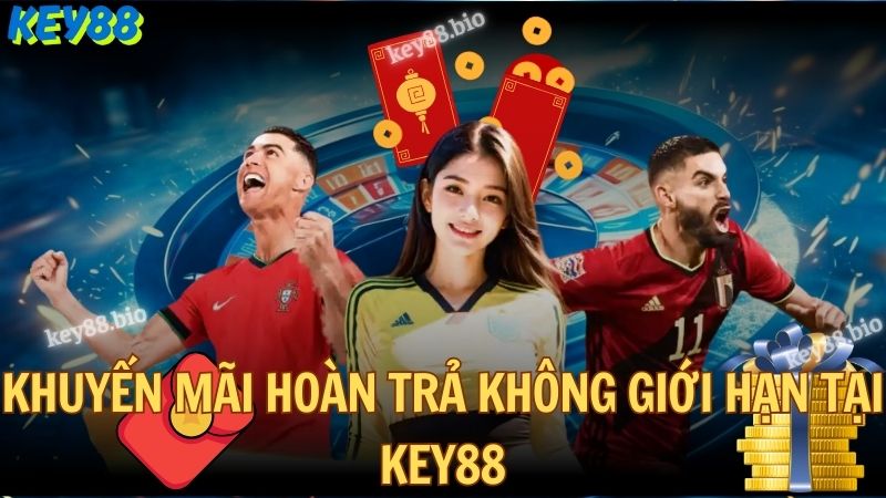 Khuyến mãi hoàn trả không giới hạn tại Key88