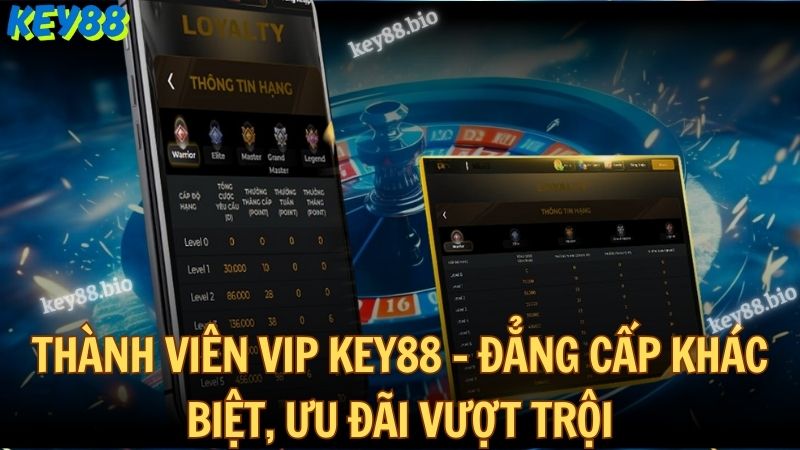 Thành viên Vip Key88 - Đẳng cấp khác biệt, ưu đãi vượt trội